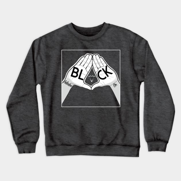 white outline box for dark colors Crewneck Sweatshirt by blackdiamond